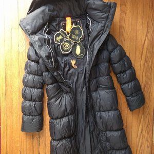 Eleven Elfs Black Long Bliss Coat Brand New (Tags Still On). Size Small.